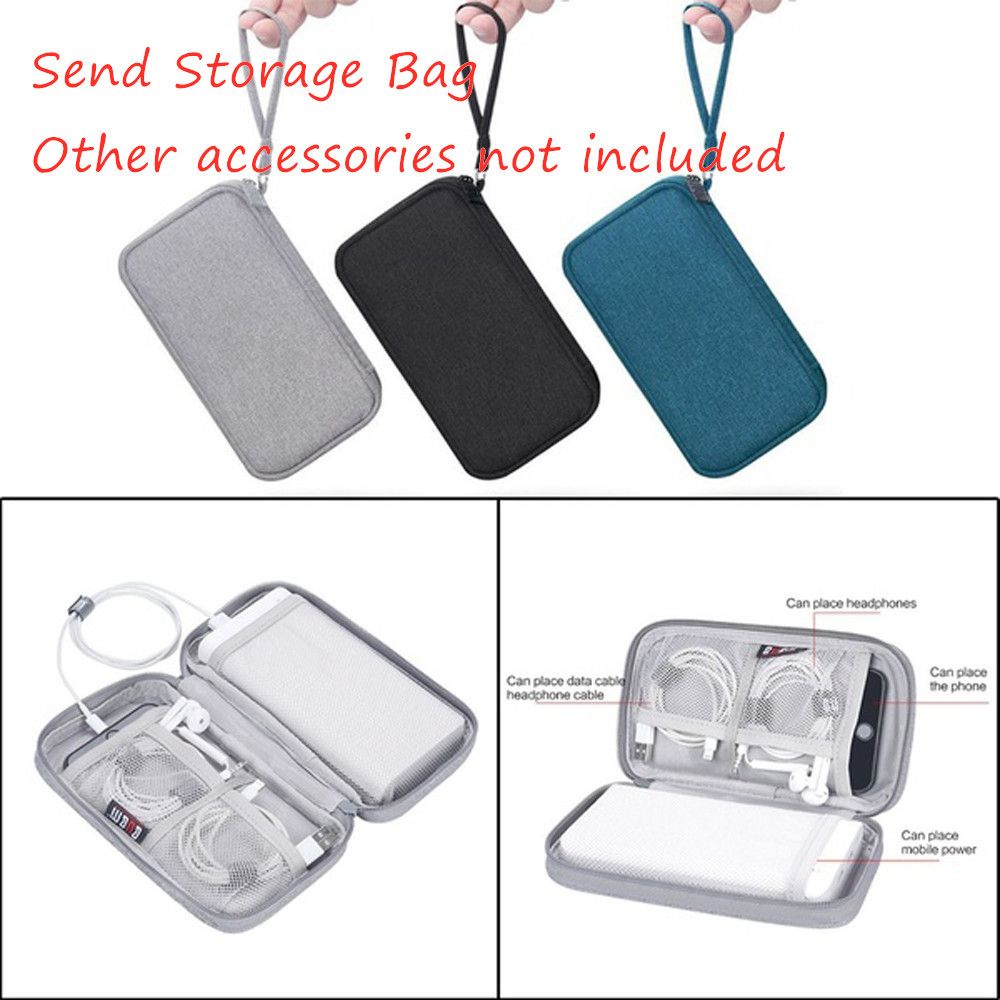 Túi đựng bảo vệ dây cáp/sạc dự phòng/tai nghe mini siêu bền tiện dụng mang đi du lịch