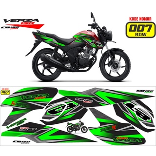 Miếng dán trang trí xe mô tô honda verza cb 150