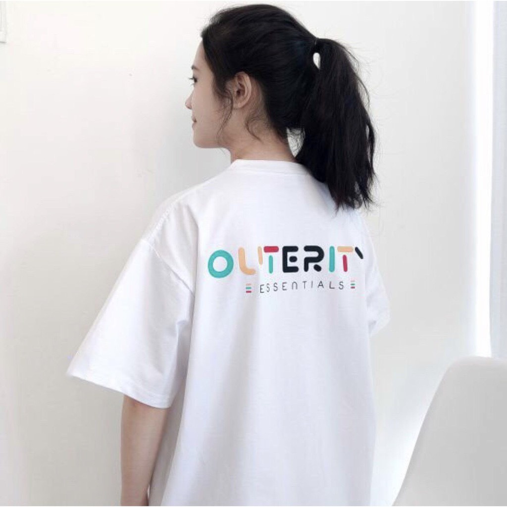 Áo thun cầu vồng OUT.ER Ulazzang Unisex tay lỡ Nam - Nữ