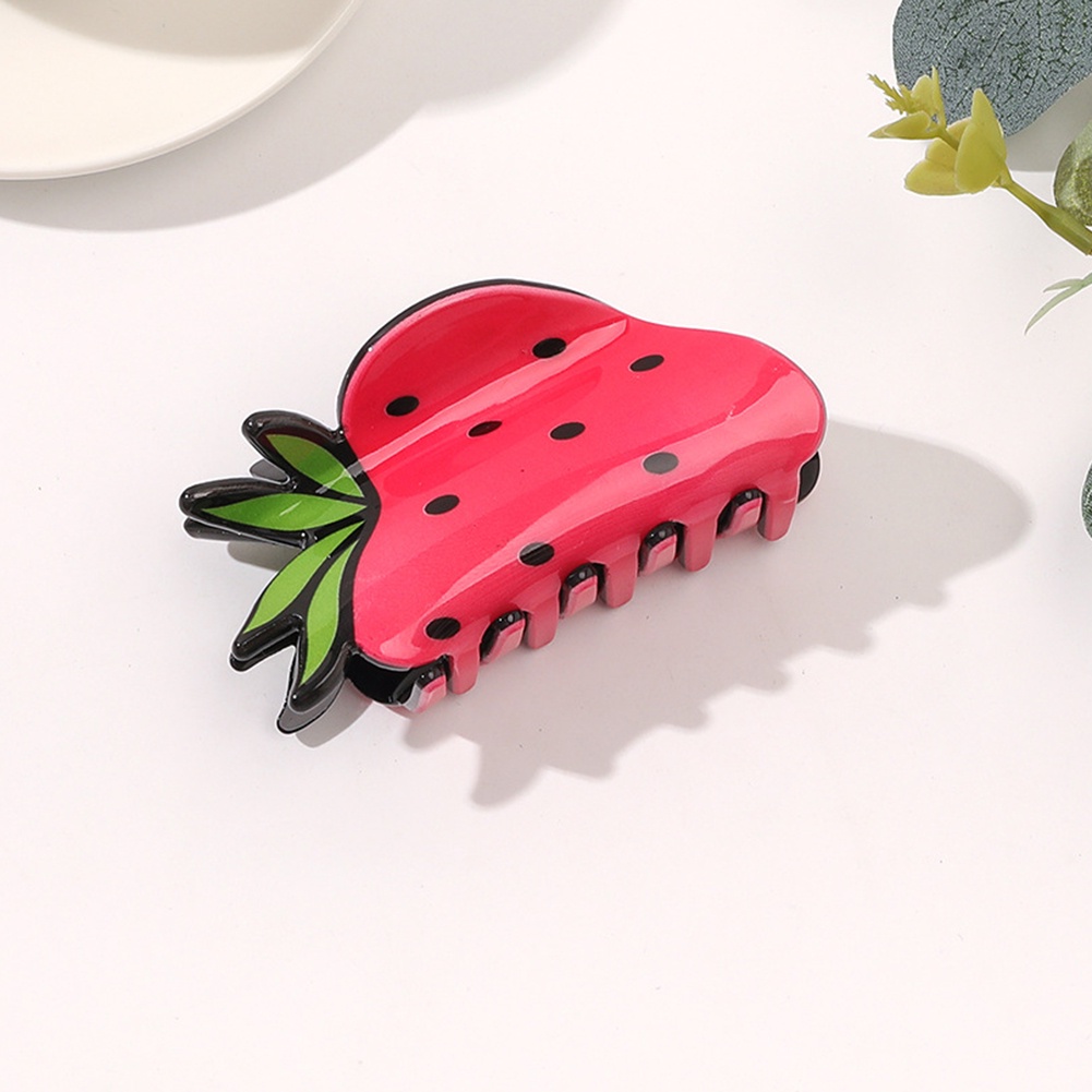 Kẹp Gắp Dưa Hấu/Cà Rốt/Trái Cây Hình Học Bằng Nhựa Thời Trang Sáng Tạo Dễ Phối Đồ