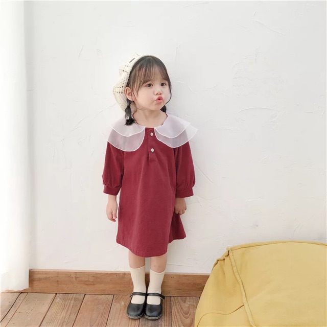 Váy cổ bèo cho bé gái 👧🏻👧🏻👧🏻