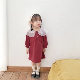 Váy cổ bèo cho bé gái 👧🏻👧🏻👧🏻