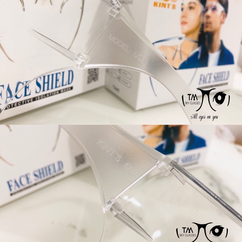 Mắt kính bảo hộ FACE SHIELD KIN'T CHÍNH HÃNG - bảo vệ khuôn mặt mẫu lớn ôm hết mặt.