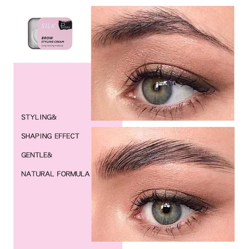 [Hàng mới về] Gel định hình lông mày 3D hiệu ứng lâu trôi tiện dụng kèm cọ | BigBuy360 - bigbuy360.vn