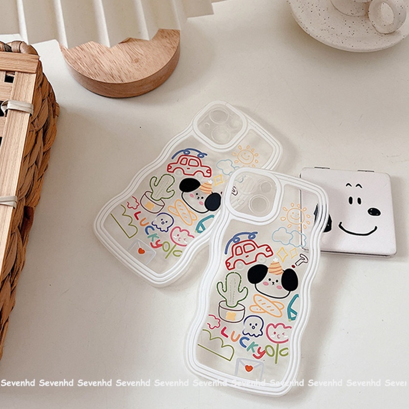 Ốp Điện Thoại Mềm Họa Tiết Hoạt Hình Vẽ Nguệch Ngoạc Cho iPhone 13 12 11 Pro Max Xs Max Xr X 7 8 6 6s Plus