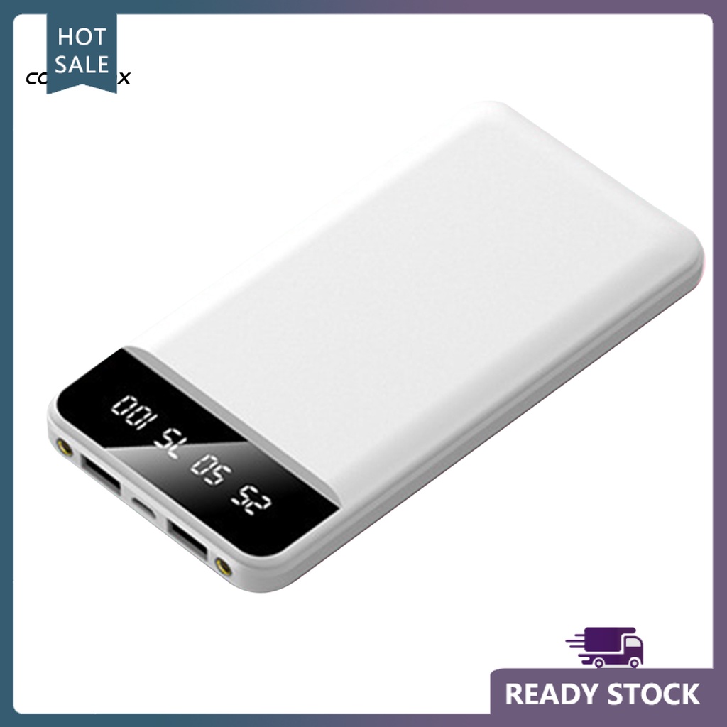 Sạc dự phòng 2A 20000mAh hai cổng USB cầm tay tiện dụng