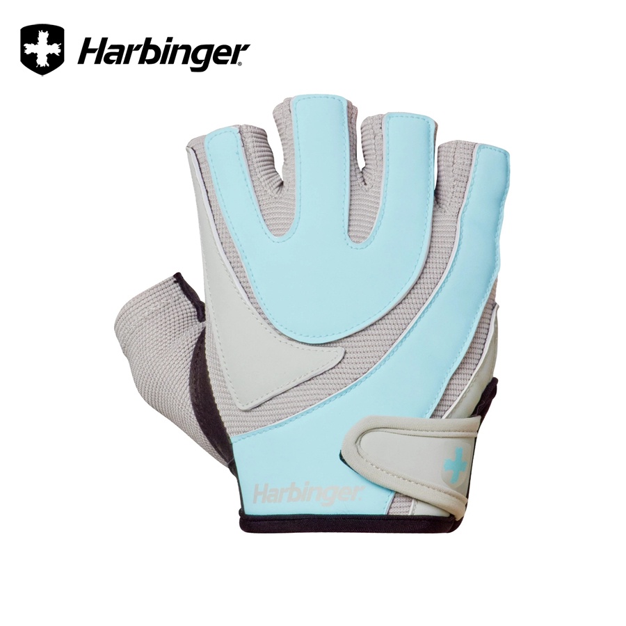 Găng tay tập gym nữ Harbinger W_Training Grip Gloves_Blue-Grey