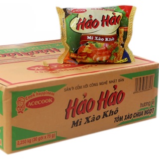Mì xào khô Hảo Hảo tôm chua ngọt gói 75g (thùng 30 gói)