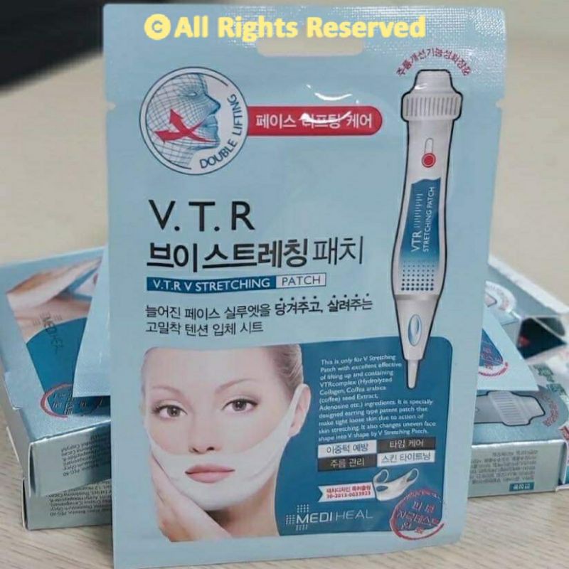 Mặt Nạ Nâng Cơ, Giảm Mỡ Thừa Tạo Hình V-Line Mediheal Clinic V.t.r Stretching V-line Patch