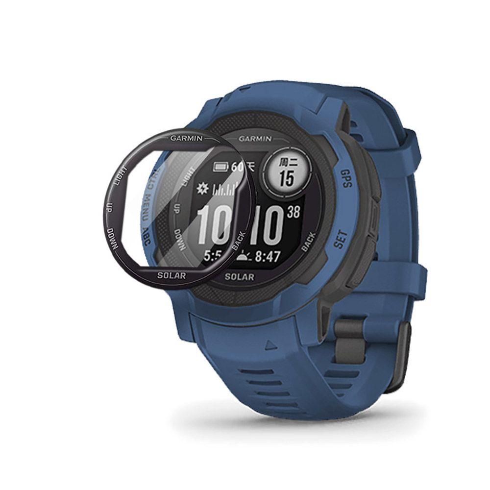 Set 2 Miếng Dán Viền Cong 3D Chống Trầy Bảo Vệ Cho Đồng Hồ Garmin instinct 2 2S