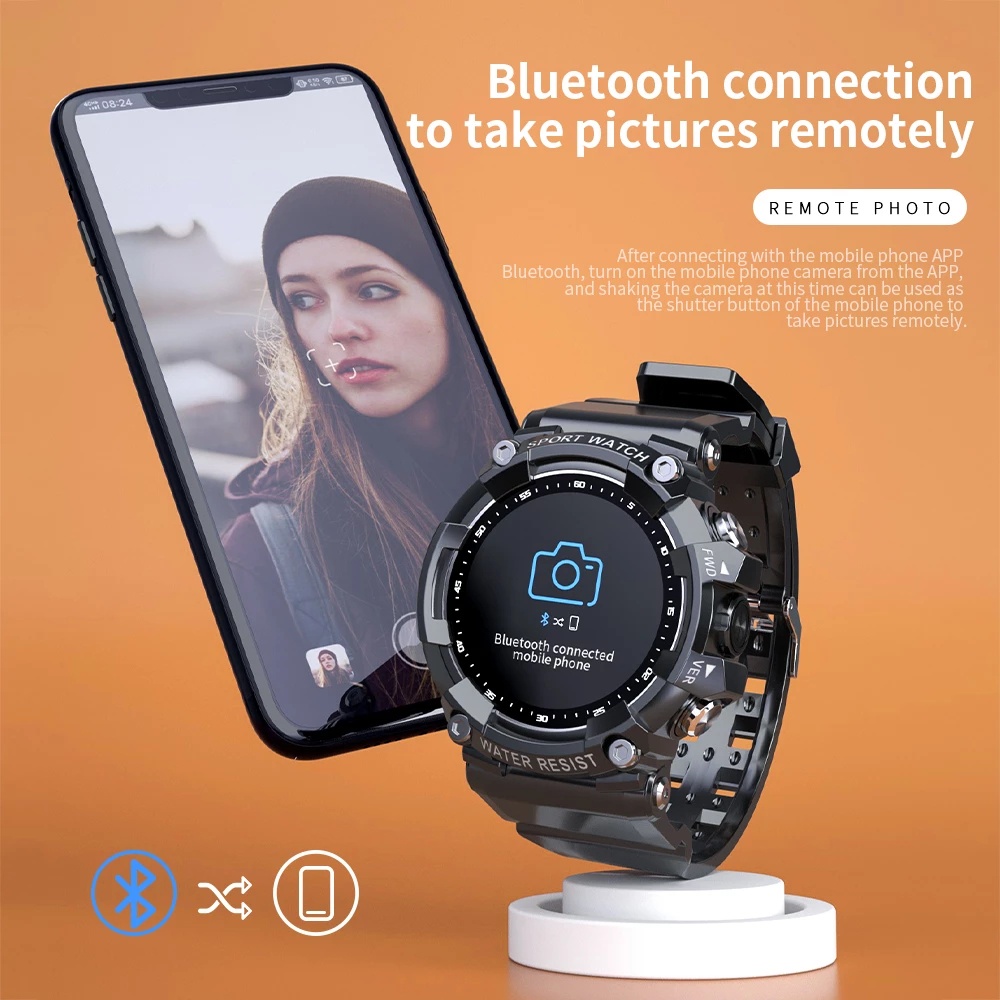 Đồng Hồ Thông Minh Lokmat ATTACK 3 Chống Nước IP68 Có Chức Năng Gọi Nhịp Tim Cho Android IOS