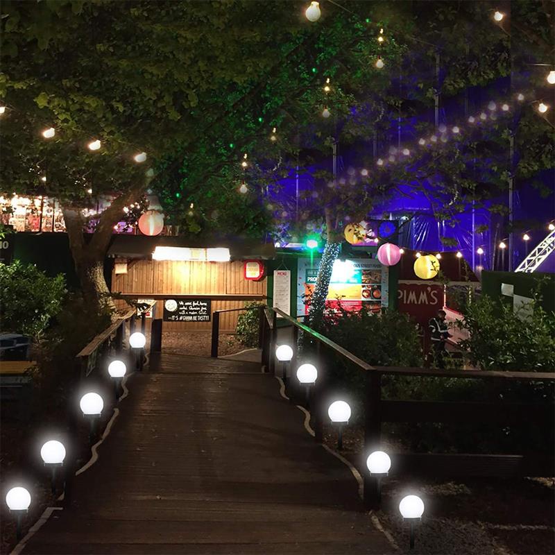 1 Đèn LED Hình Cầu Năng Lượng Mặt Trời Chống Thấm Nước Cho Sân Vườn