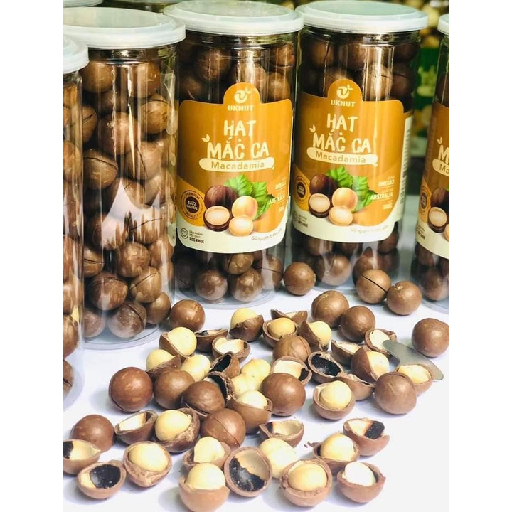 Hạt Macca Úc Cao Cấp Khứa Vỏ - Hộp 500g (Tăng Kèm Đồ Tách Vỏ)