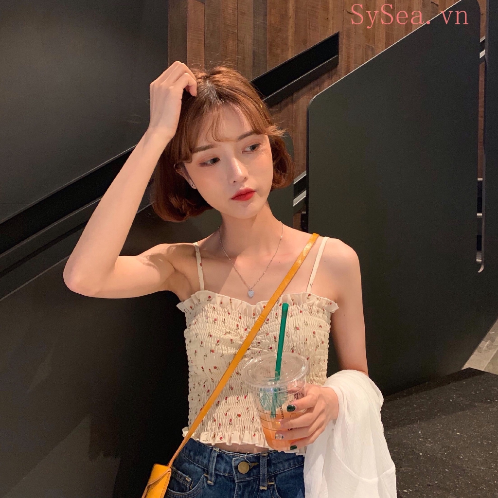 Áo Hai Dây In Hoa Thời Trang Nữ Tính