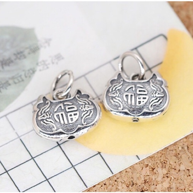 [GIÁ SỈ] Charm bạc treo khóa hạnh phúc - Hàng bạc loại 1 siêu đẹp PH701