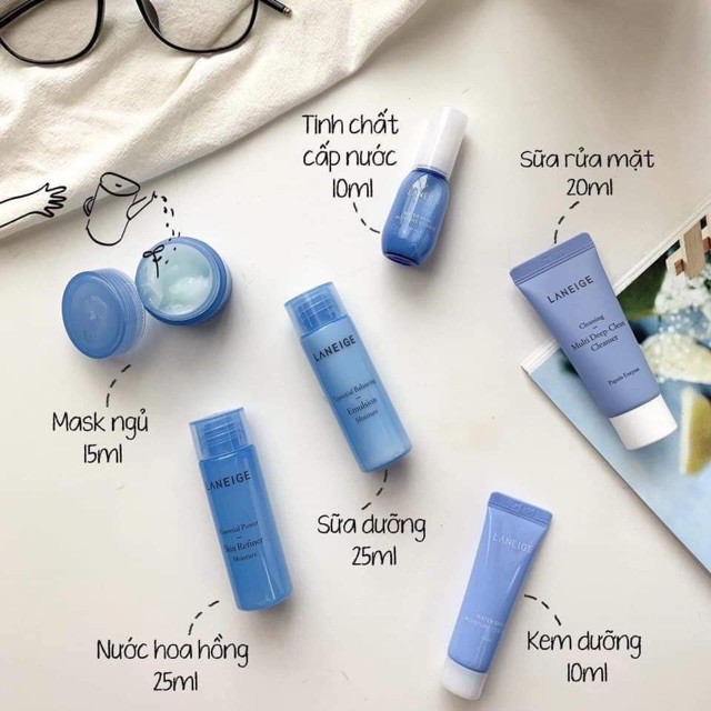 Set dưỡng da Laneige 6 món mini chính hãng cao cấp - Uci House