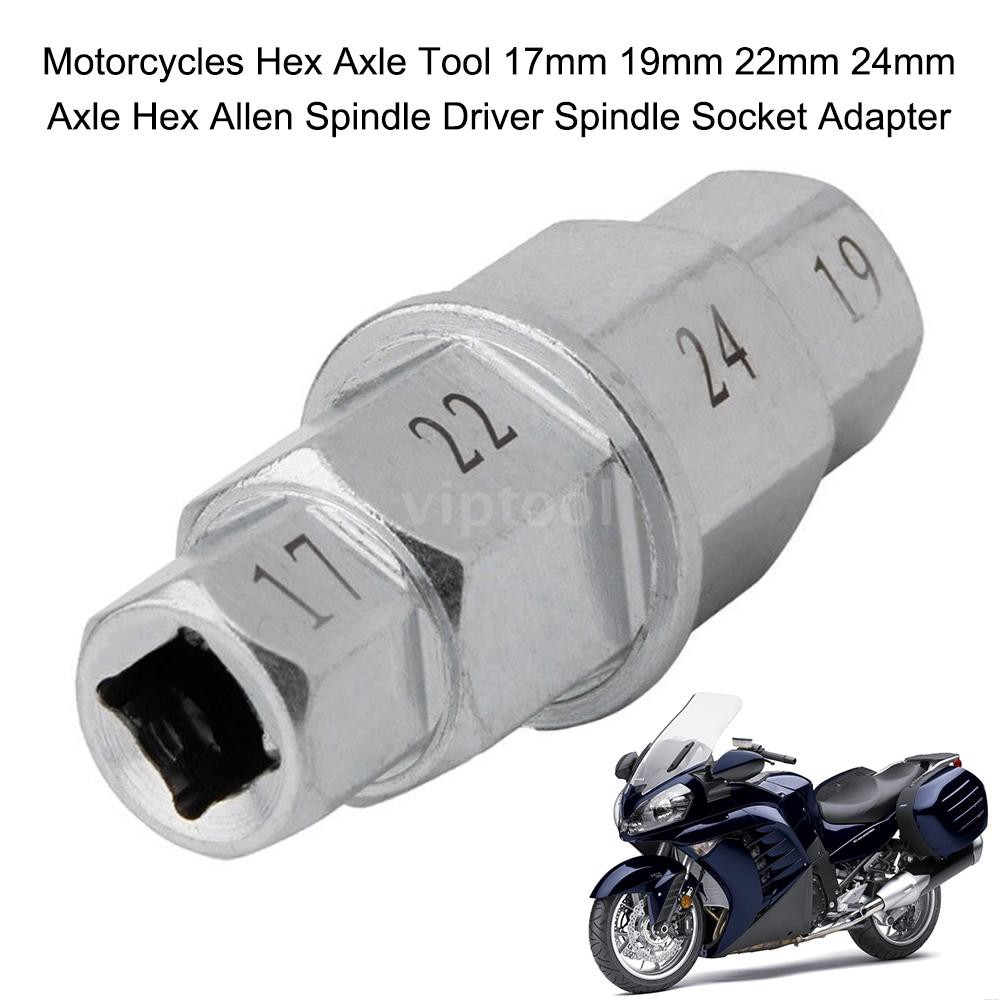 [VIP] Motorcycles Hex Axle Tool 17mm 19mm 22mm 24mm Axle Hex Allen Spindle Driver Spindle Socket Adapter