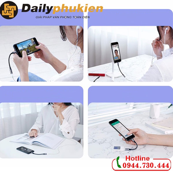 Cáp Lightning to 3.5mm Audio chuẩn MFI Ugreen 30756 dailyphukien