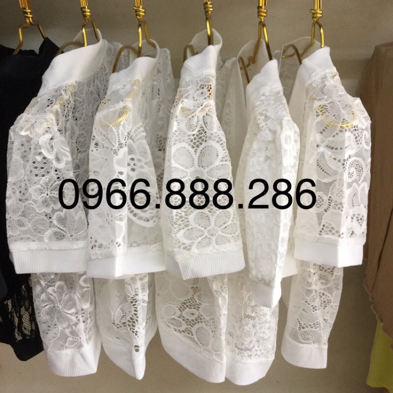 Áo khoác ren lửng tay cộc và dài tay | BigBuy360 - bigbuy360.vn