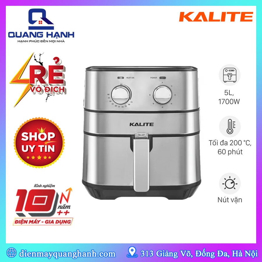 [Hàng chính hãng] Nồi chiên không dầu Kalite Q5