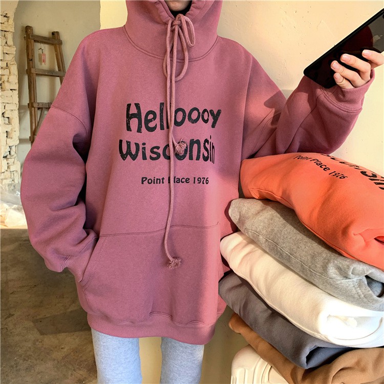 Áo hoodie áo nỉ Helloooy phong cách Hàn Quốc