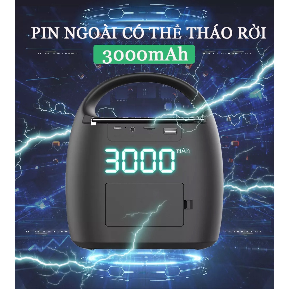 Loa bluetooth Zealot S42 hỗ trợ đài FM Radio, thẻ nhớ, USB - hàng chính hãng - BH 12 tháng