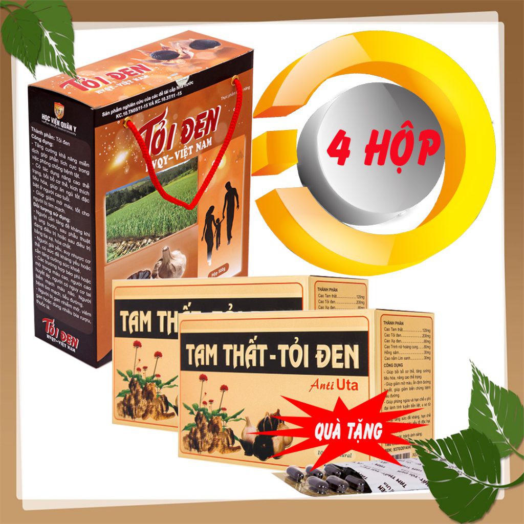 Tỏi đen HVQY Việt Nam hộp 500g (giảm giá )
