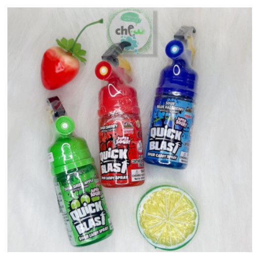 Kẹo xịt chua cứu hỏa Quick Blast Kidsmania 58gr