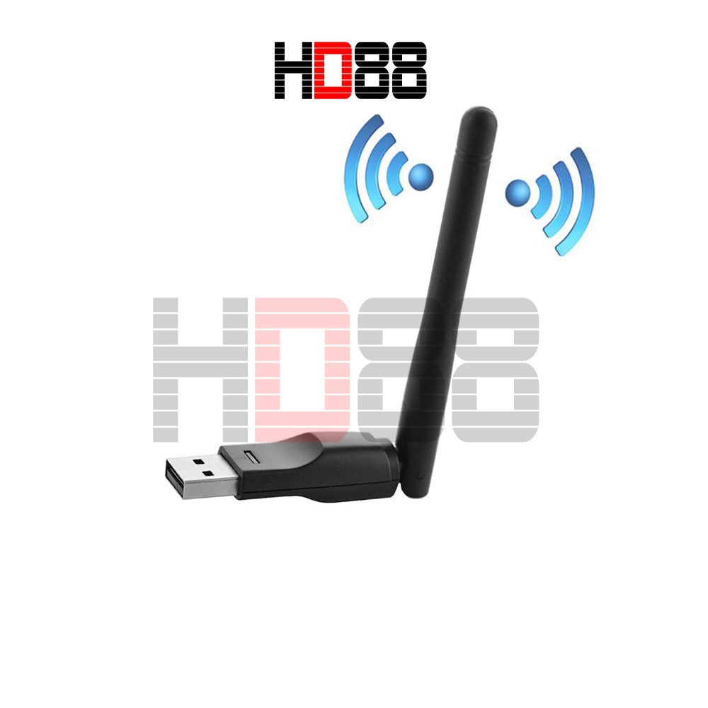 USB Wifi 150mbps Có Ăng Ten 802.11n Đa năng, thiết bị thu wifi cho máy tính HD88