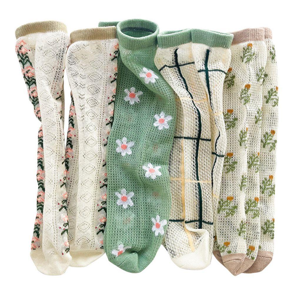 MELODG Vớ Cotton Phối Lưới Thoáng Khí Cho Bé Từ 1-12 Tuổi