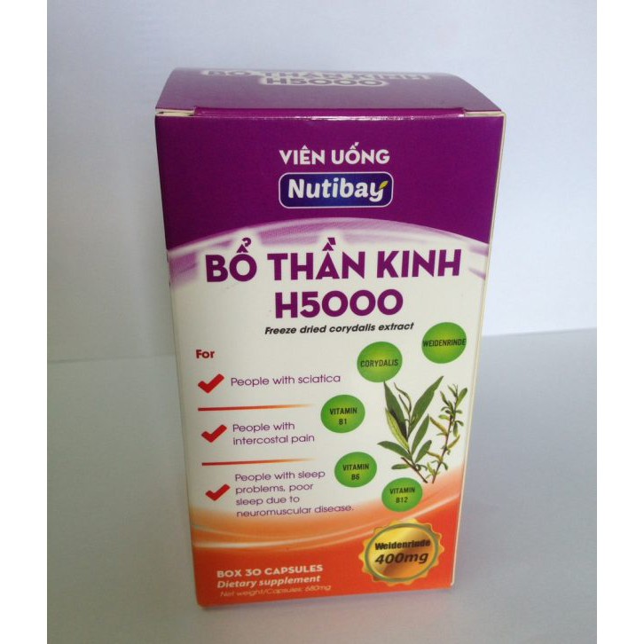 viên uống bổ thần kinh h5000 | Thế Giới Skin Care