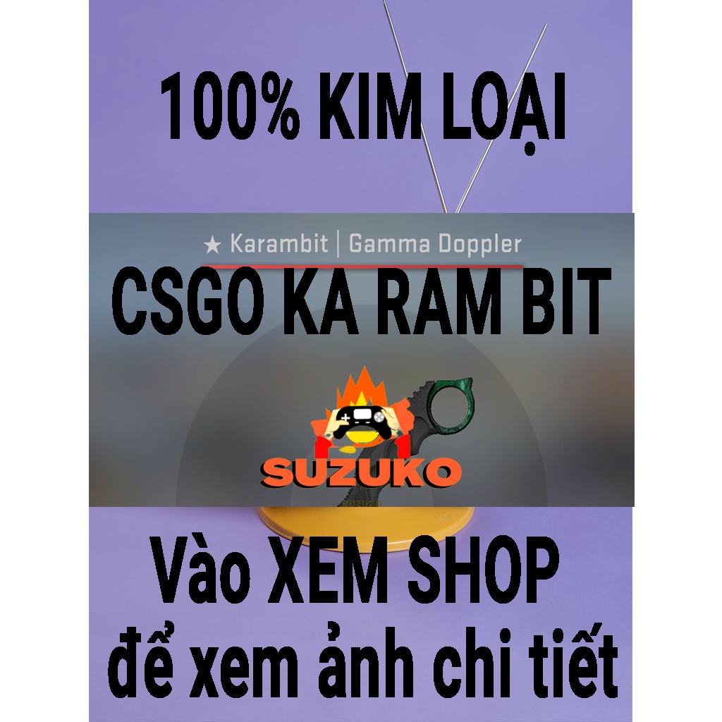 Đồ trưng bày bàn làm việc csgo karambit tay cầm nhựa ABS thân kim loại nhiều skin giá rẻ