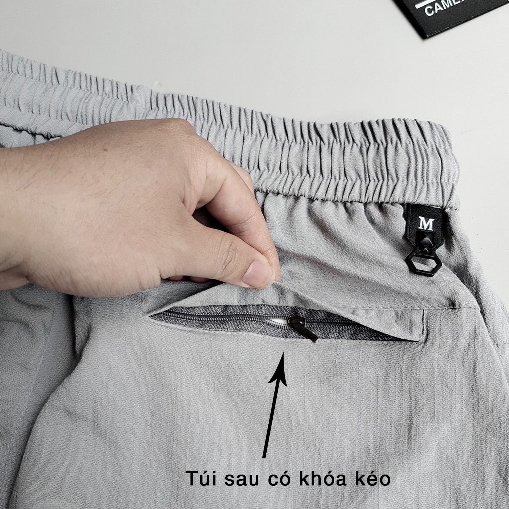 Quàn dài thể thao nam Jogger vải đũi kim cương dày dặn, form chuẩn mặc thoải mái dễ phồi đồ-The 1992