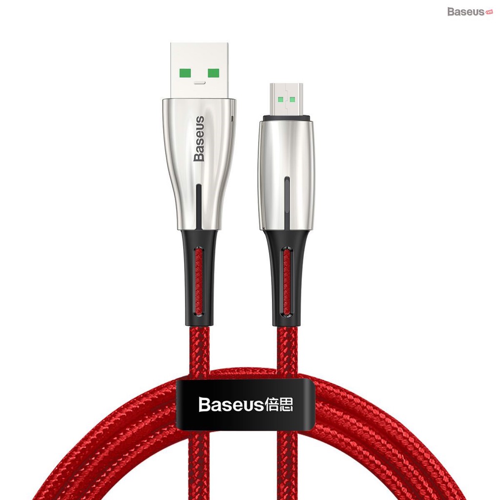 Cáp sạc nhanh siêu bền Baseus Waterdrop Micro USB Cable dùng cho Smartphone Android Samsung/ Oppo/ Xiaomi (4A/20W)