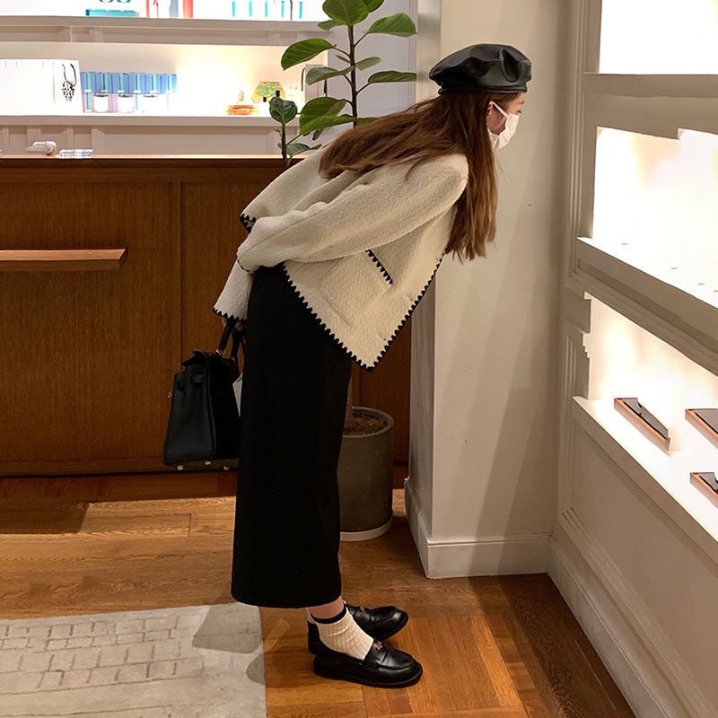 Áo Khoác Thêu Vỏ Sò Cao Cấp Phong Cách Hàn Quốc 2022 Cho Nữ