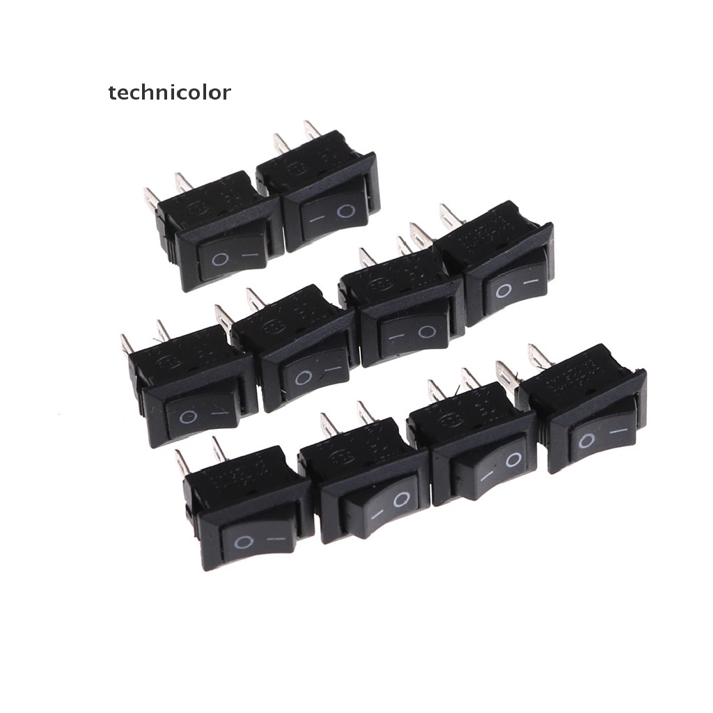 Set 10 Công Tắc Bập Bênh Nhỏ KCD1-11 250V / 3A 6A 125V AC 2P 10 * 15MM