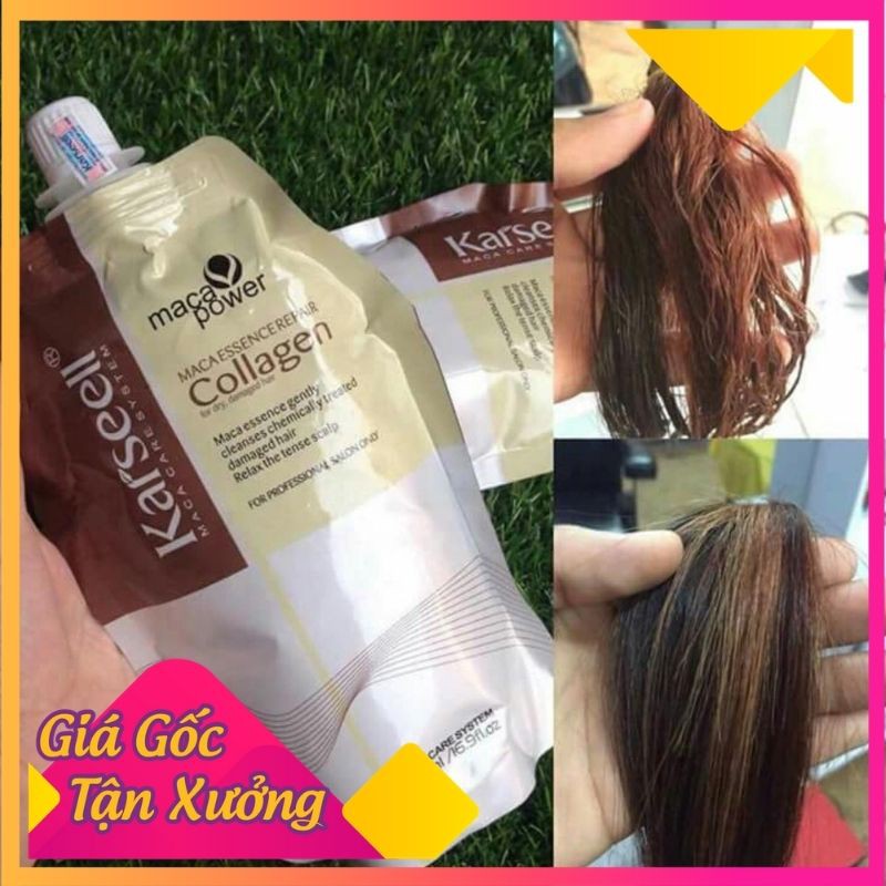 [FreeShip – Sale khô máu]  Ủ Tóc Collagen KarseellSiêu Mượt Phục Hồi Tóc Hư Tổn, Cấp Ẩm, Dưỡng Tóc Mềm Mượt