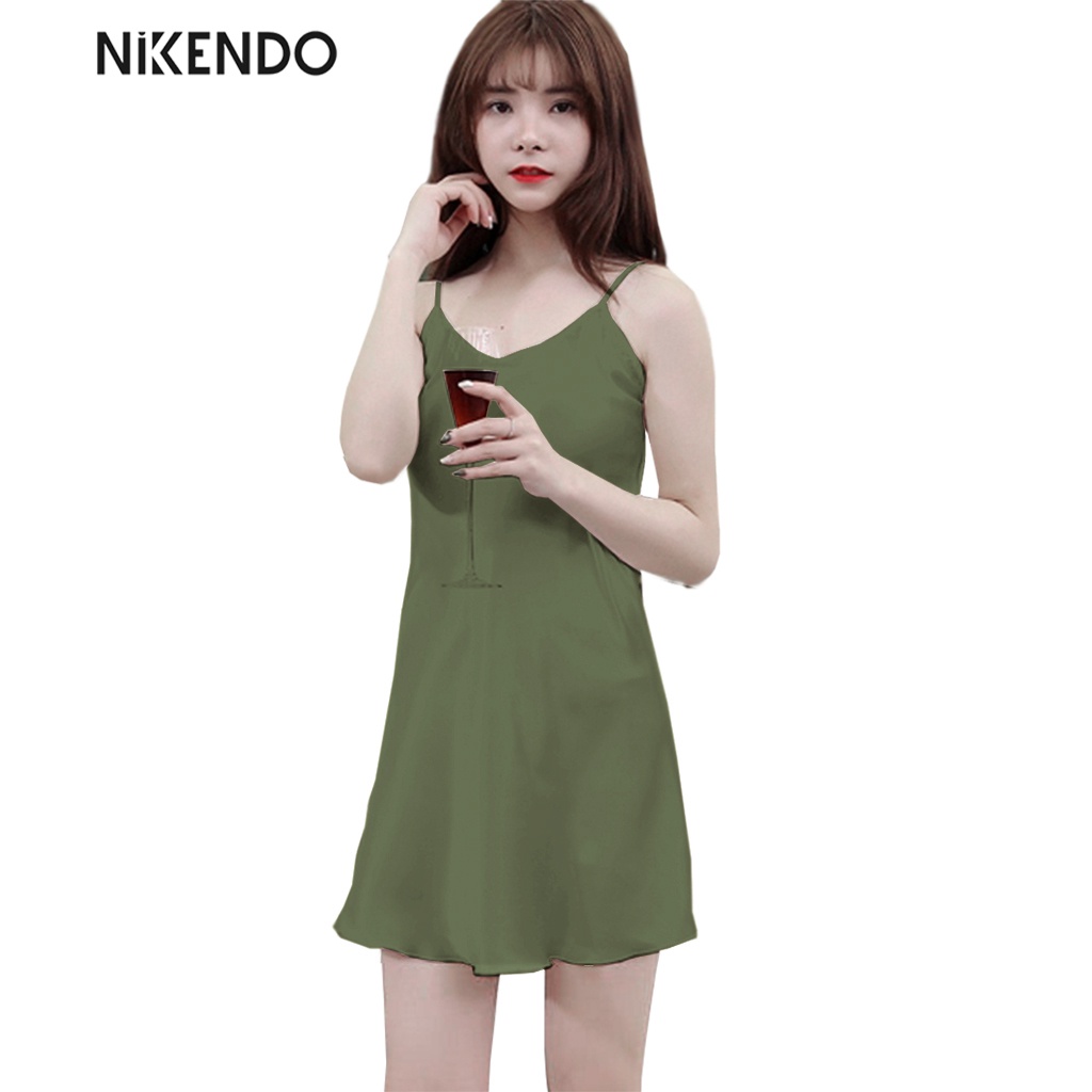 Xả Hàng Lẻ Màu Váy Ngủ 2 Dây, Đầm Ngủ Đẹp - Nikendo