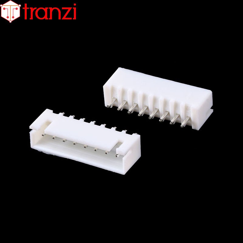 Giắc cắm header 2.54mm XH2.54 8P chân cắm thẳng trắng - túi 50 cái