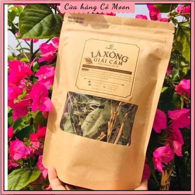 Lá xông giải cảm The Moshav Farm hỗ trợ phòng cảm cúm và thanh lọc cơ thể - gói 90gr