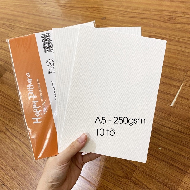 Giấy vẽ màu Nước HAPPY Pittura 250gsm A4 Đúng