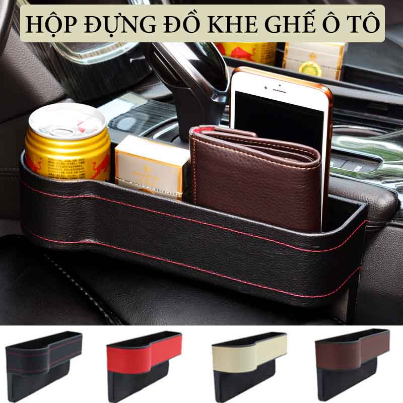 [Mã LIFEAUMAY giảm 10% tối đa 30k đơn 150k] Khay Đựng Đồ Khe Ghế Ô Tô VERSION 2, Khay Đựng Đồ Ô Tô CarZone