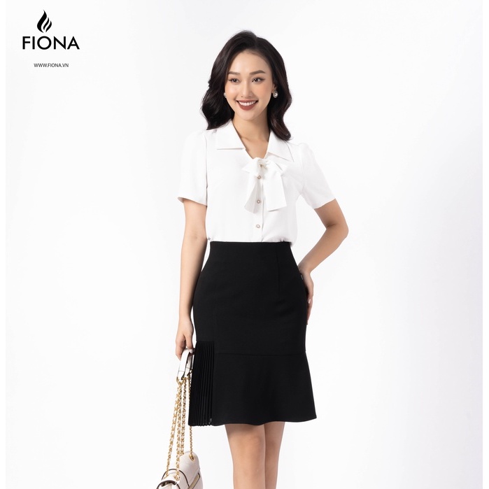 Chân váy công sở cao cấp FIONA, chân váy dáng ôm, xếp ly  bên F250623