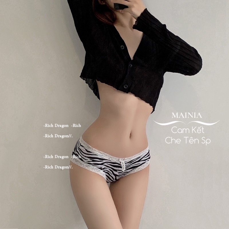 Quần Lót Cotton Viền Ren Nhiều Hoạ Tiết Chíp Nữ Cao Cấp Sexy Gợi Cảm Mainia Shop