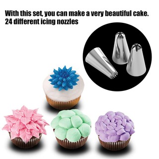 Chui Bắt Bông Kem 24 cái bằng sắt. 
Mẹo Trang Trí Bánh 
Set Dụng Cụ Làm Bánh
