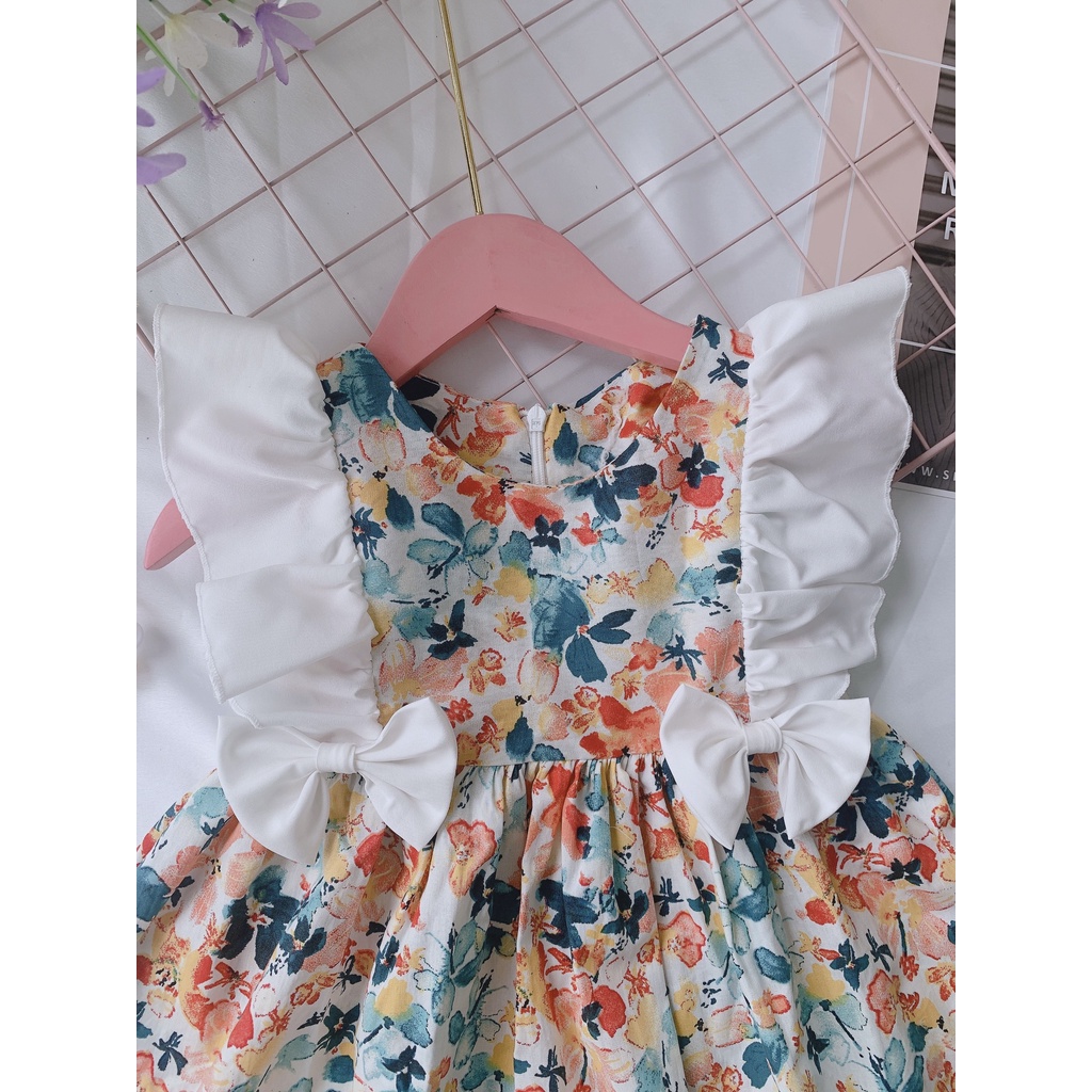 Đầm bé gái😘𝑭𝑹𝑬𝑬𝑺𝑯𝑰𝑷 𝑬𝑿𝑻𝑹𝑨😘NHƯ Ý HOUSE'S- váy trẻ em hàng thiết kế đủ size từ 1- 8 tuổi- Váy hoa sắc màu