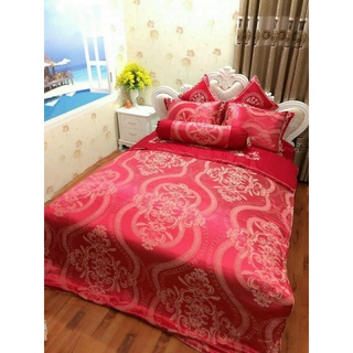 Bộ chăn ga gối Gấm 7 món hàng chụp thật tại shop