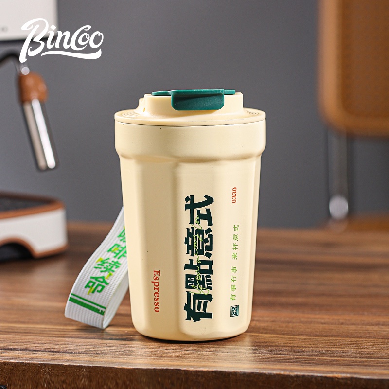 Bincoo Bình Nước Giữ Nhiệt Cao Cấp Chất Liệu Thép Không Gỉ 320ml