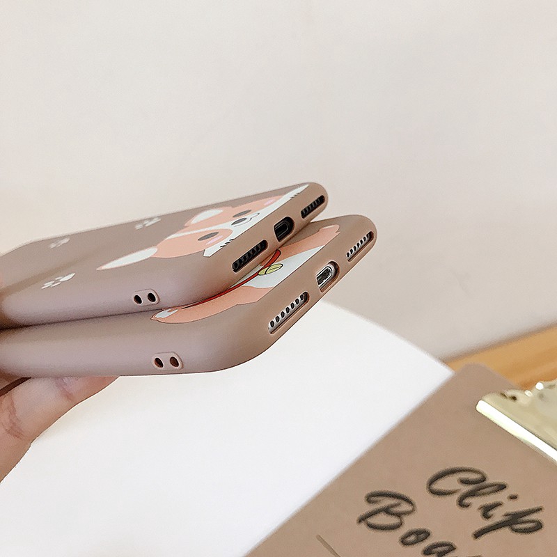 Ốp điện thoại dẻo in hình chó Corgi dễ thương cho iPhone 6 6s 7 8 Plus X XS MAX XR