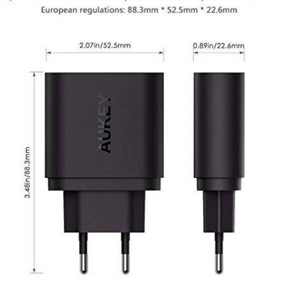 Củ Sạc Aukey Pa-T9 1 Port 19.5w Qc 3.0 Chính Hãng Chất Lượng Cao